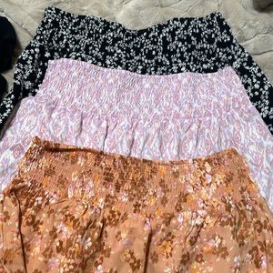 Floral skirts!